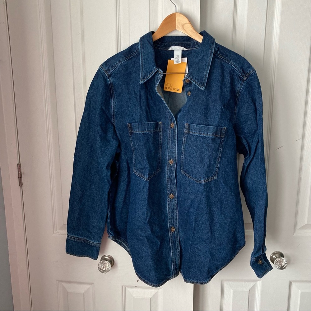 NWT heavy weight denim shirt